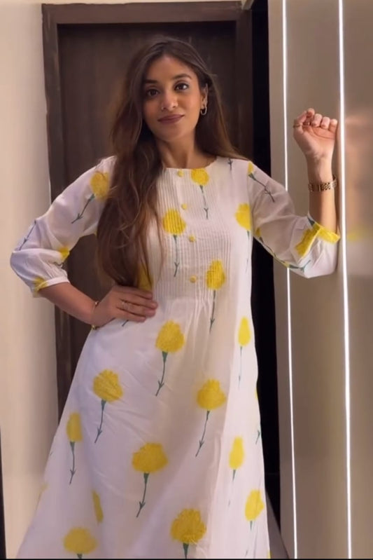 Yellow flower cord set